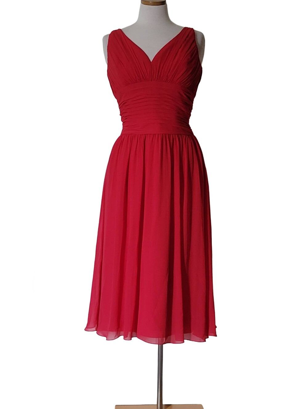 B2 Jasmine Danity Sheer Retro Vintage Aline Ruched Any Occasion Midi Zip Dress